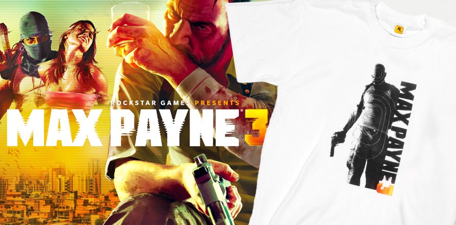 Okładka wpisu: Oryginalna koszulka Max Payne 3 od Rockstar Games